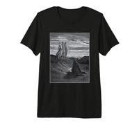 Abramo, Dio e Due Angeli di Gustave Dore (1852) Maglietta Premium