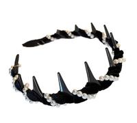 Abranca perla per ragazze, Girls Pearl Head fascia - Wave Hestpiece,Accessori per non slip Accessori Chiesa per la testa di pettine per una ragazza