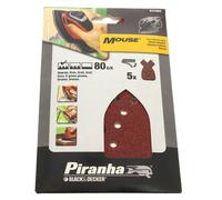 Abrasivi mouse 80 g par 5 x31004-xj - levigatrice black & decker