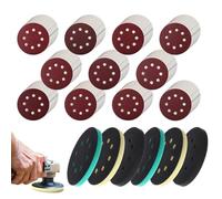 Abrasivo - Dischi Per Lucidatura Da 13 Cm Con 8 Fori - Piano Di Supporto Per Levigatrice - Per la Lucidatura e la Smerigliatura per Levigatrice Orbitale, Legno, Automotive e Cartongesso