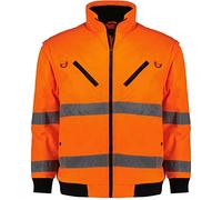 Abraxas - Giacca da lavoro 2 in 1 Marc & Mark con strisce riflettenti, 3-10XL, colore: arancione Colore: arancione. XXXXXXXXXXL