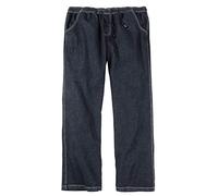 Abraxas Pantaloni Jeans con Elastico in Vita Blu Scuro Oversize