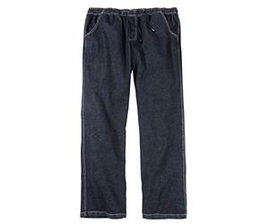 Abraxas Pantaloni Jeans con Elastico in Vita Blu Scuro Oversize