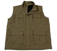 Abraxas Vera Taglia Extra! Gilet Tecnico per attività all'Aria Aperta, Disponibile in 3 Colori Fino a 10 XL Cachi XXXXL