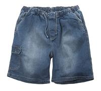 Abraxas XXL Bermuda Jeans-Cargo con elastico in vita lavastoviglie in pietra, 2xl-10xl:3xl