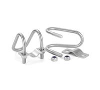 Abrazadera doble en forma de U, 1 set di viti serraggio a doppia U in acciaio inossidabile 304 e clip for tubi diverse dimensioni(M6x25x25mm)