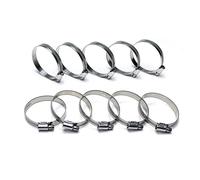 Abrazaderas de manguera de acero inoxidable con relieve HPS Performance EMSC-20-32x10, SAE 12, tama o efectivo: 7/8"" - 1-1/4"" (paquete de 10)