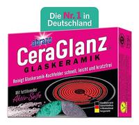 abrazo spugna per vetroceramica - 2 detergenti per piani cottura in ceramica, detergente antibatterico per vetroceramica, detergente per fornelli, pulizia dei fornelli senza graffi