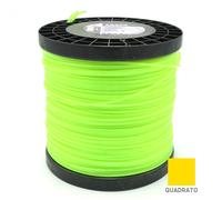 ABREK D. 3,0 MM X 218 MT QUADRO FILO DECESPUGLIATORE VERDE BOBINA TESTINA GIARDI