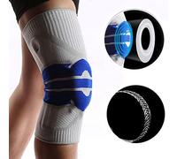 Abreli Ginocchiera Sportiva Compressione Ginocchio Ginocchiera Ortopedica Rotulea Tutore Ginocchio Legamenti Elastica Design Antiscivolo,per Corsa,Sport,lesioni al menisco,Artrite (Gray,XL)