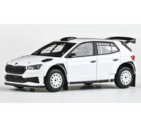 Abrex SKODA FABIA IV RS RALLY 2 BASE 2022 WHITE DA TERRA 1:43