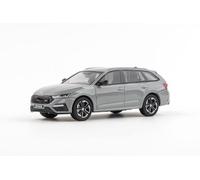 Abrex Skoda Octavia IV Combi RS (2020) 1:43 Repliche di precisione per collezionisti - Dettagli realistici e lavorazione di alta qualità per la vostra collezione di modelli di auto grigio acciaio