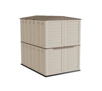 Abri Giardino Beige 5500L da Esterno Stoccaggio Attrezzi, Biciclette