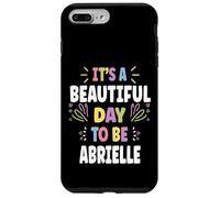 ABRIELLE Personalized Name Beautiful Day ABRIELLE Custodia per iPhone 7 Plus/8 Plus