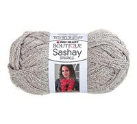 Abrigos Hilo Red Heart Boutique Sashay Sparkle Yarn Platinum