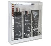 abril et nature - Set di Cura Capillare Professionale Riparatore - Molecular Therapy - Pack Shampoo, Maschera e Siero per Capelli Danneggiati, Stressati o Invecchiati - Restaura e Ripara - 550 ml
