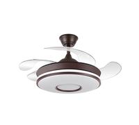 Ventilatore da soffitto DC "Dani Mini", dimmerabile con telecomando (59W 3CCT 6980lm), marrone