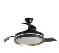 ABRILA Ventilador Dc Mandarin Negro/oro 72w, componente ventola per moto