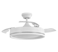 ABRILA Ventilatore da soffitto Ventilador Dc Cerrato bianco 59w 4aspas