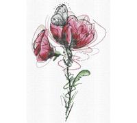 Abris Art AH-179 - Kit per ricamo a punto croce, in cotone, colore: Bianco