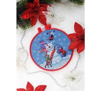 Abris Art AHM-026 - Kit per ricamo a punto croce, in cotone, multicolore, 15 x 21 cm