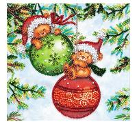 Abris Art Kit da Ricamo per Punto Perlato, Cotone, Multicolore, 15 x 16 cm