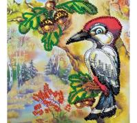 Abris Art Kit da Ricamo per Punto Perlato, Cotone, Multicolore, 15 x 16 cm