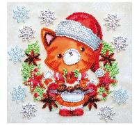 Abris Art Kit da Ricamo per Punto Perlato, Cotone, Multicolore, 15 x 16 cm