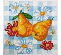 Abris Art Kit da Ricamo per Punto Perlato, Cotone, Multicolore, 15 x 16 cm