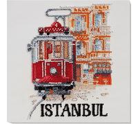 Abris Art Kit da Ricamo per Punto Perlato, Cotone, Multicolore, 20x21cm