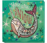 Abris Art Kit da Ricamo per Punto Perlato, Cotone, Multicolore, 20x21cm