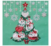 Abris Art Kit da Ricamo per Punto Perlato, Cotone, Multicolore, 20x21cm