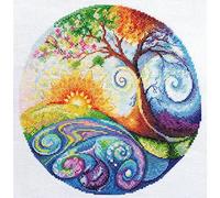 Abris Art Kit per Punto Croce, Cotone, Bianco, normale