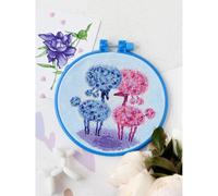 Abris Art Kit per Punto Croce, Cotone, Multicolore, 15 x 21 cm