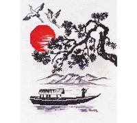 Abris Art Kit per Punto Croce, Cotone, Multicolore, 25 x 21 cm