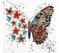 Abris Art Kit per ricamo con perline, ali di tigre, kit fai da te per principianti, kit di perline fatto a mano dall'Ucraina. Elegante set da cucito, motivo ad ago, decorazione da parete colorata a