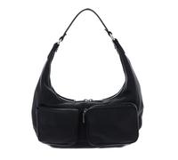 abro borsa a tracolla Leather Dalia Hobo Bag Black / Nickel