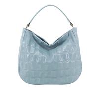 abro borsa a tracolla Leather Maxi Cocco Hobo Bag Mia Sapphire
