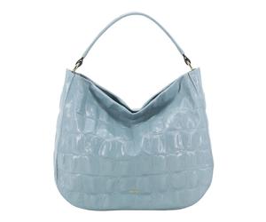 abro borsa a tracolla Leather Maxi Cocco Hobo Bag Mia Sapphire