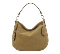 abro borsa a tracolla Leather Suede Hobo Juna Bag S Mud