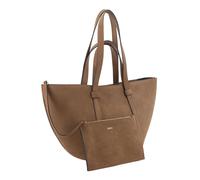 abro borsa a tracolla Leather Suede Shopper COSMO M Camel