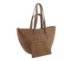 abro borsa a tracolla Leather Suede Shopper COSMO M Camel