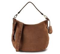 Abro Suede Juna Small Borsa hobo camel, Rauleder, donna