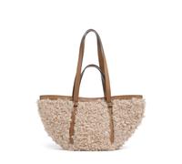 Abro Latxa Cosmo Medium Borsa shopper beige, eco-pelliccia, donna