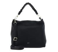 Abro Pelle borsa a tracolla Leather Dalia Hobo Bag Soley Black/Gold nero