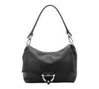 Abro Pelle borsa a tracolla Leather Dalia Temi Shoulder Bag Black/Gold nero