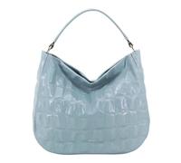 Abro Pelle borsa a tracolla Leather Maxi Cocco Hobo Bag Mia Sapphire celeste