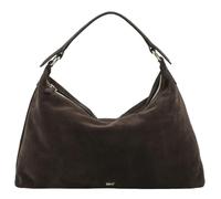 Abro Pelle borsa a tracolla Leather Suede All In One Hobo Bag Dark Brown marrone scuro