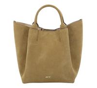 Abro Pelle borsa a tracolla Leather Suede Shopper Essential Mud cachi