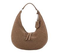Abro Pelle borsa a tracolla Leather Suede Weaving Hobo Bag Nana Camel marrone
